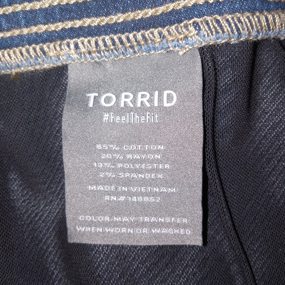 Torrid Distressed Boot Cut Jeans - Picture 7 of 8